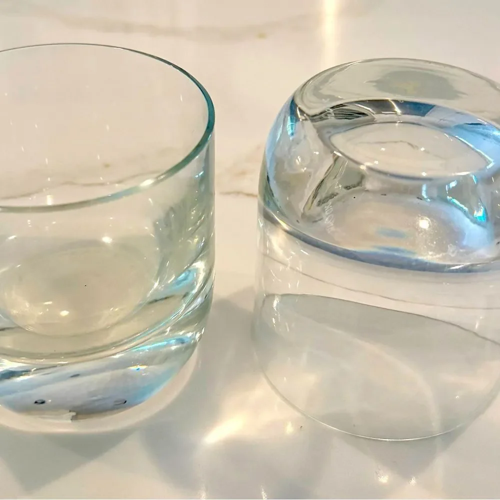 Elegant and Solud Clear Glass Tumblers Set